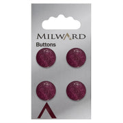 Milward Knoop Paars Glans Met Swirl 15mm (4 stuks)