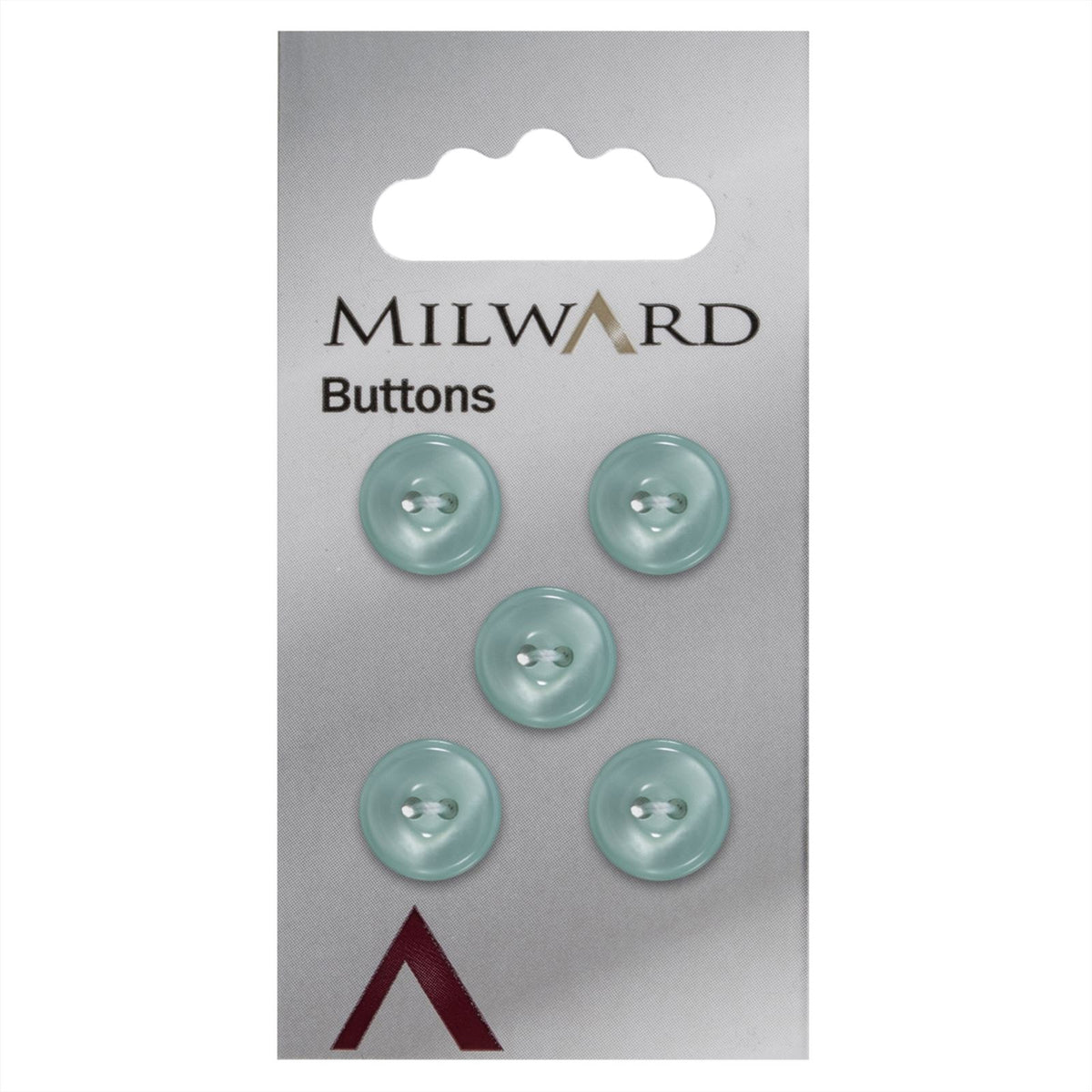 Milward Knoop Parelmoer Lichtgroen 12mm (5 stuks)