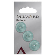 Milward Knoop Parelmoer Lichtgroen 17mm (3 stuks)