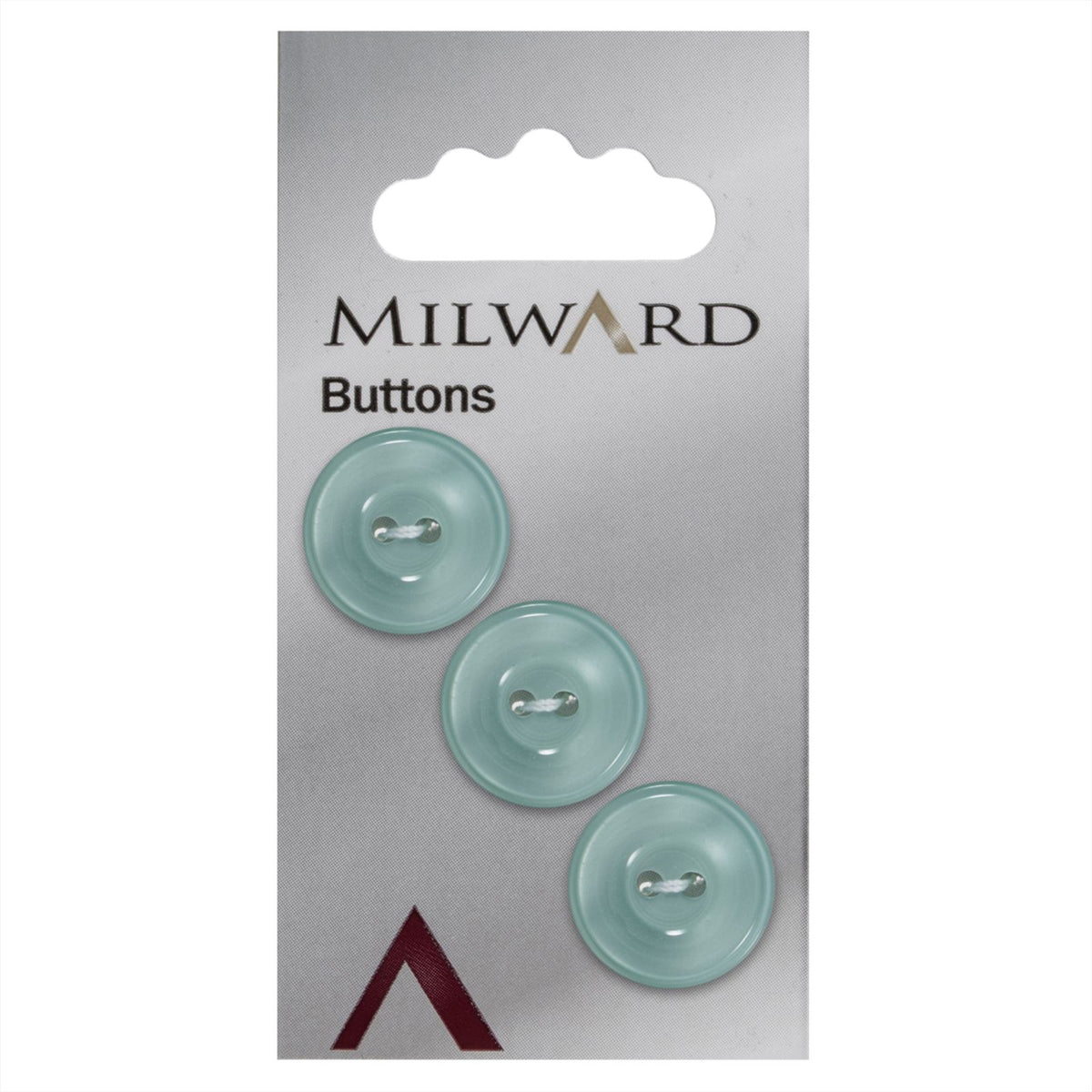Milward Knoop Parelmoer Lichtgroen 17mm (3 stuks)