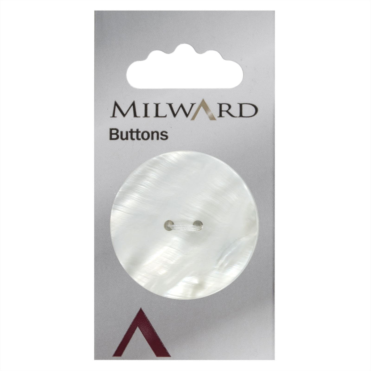 Milward Knoop Parelmoer met Reliëf 38mm (1 stuk)
