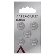 Milward Knoop Roze/Lila Glitter 13mm (5 stuks)