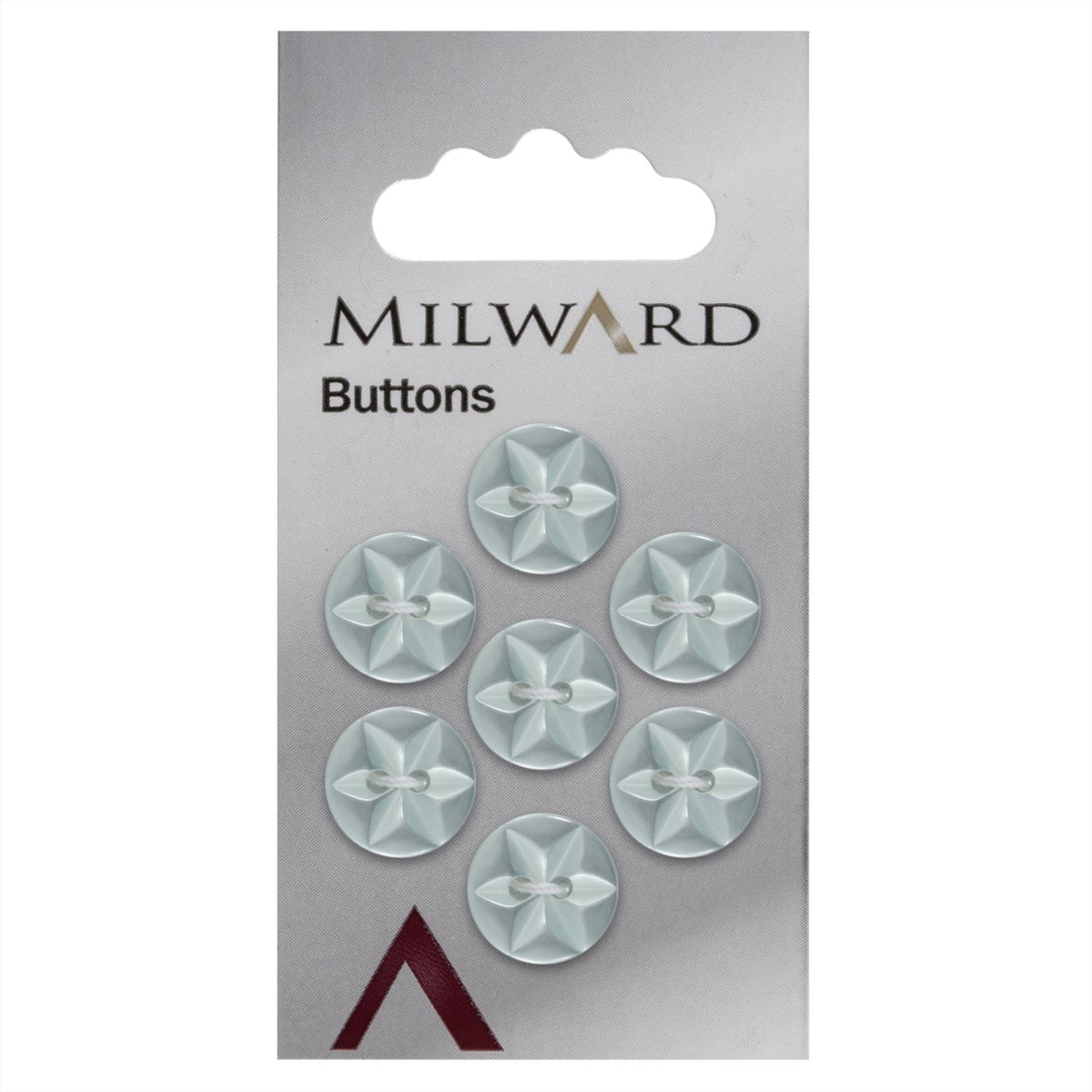 Milward Knoop Ster Lichtgroen 12mm (7 stuks)