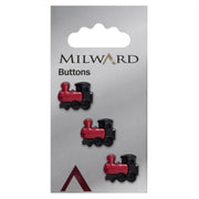 Milward Knoop Trein Zwart/Rood 17mm (3 stuks)
