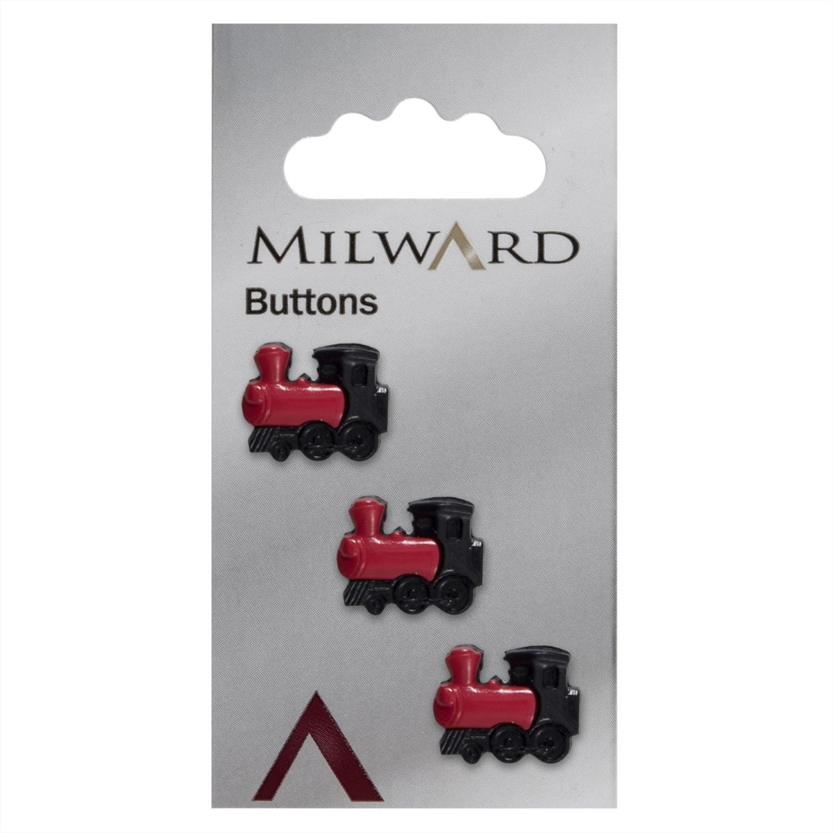 Milward Knoop Trein Zwart/Rood 17mm (3 stuks)