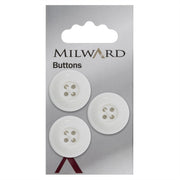 Milward Knoop Wit met Werkje 22mm (3 stuks)