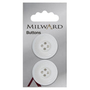 Milward Knoop Wit met Werkje 27mm (2 stuks)