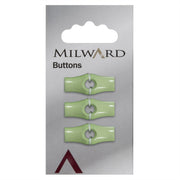 Milward Langwerpige Knoop Groen 25mm (3 stuks)