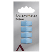 Milward Langwerpige Knoop Lichtblauw 19mm (4 stuks)