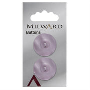 Milward Lichtroze Glanzende Knoop 22mm (2 stuks)