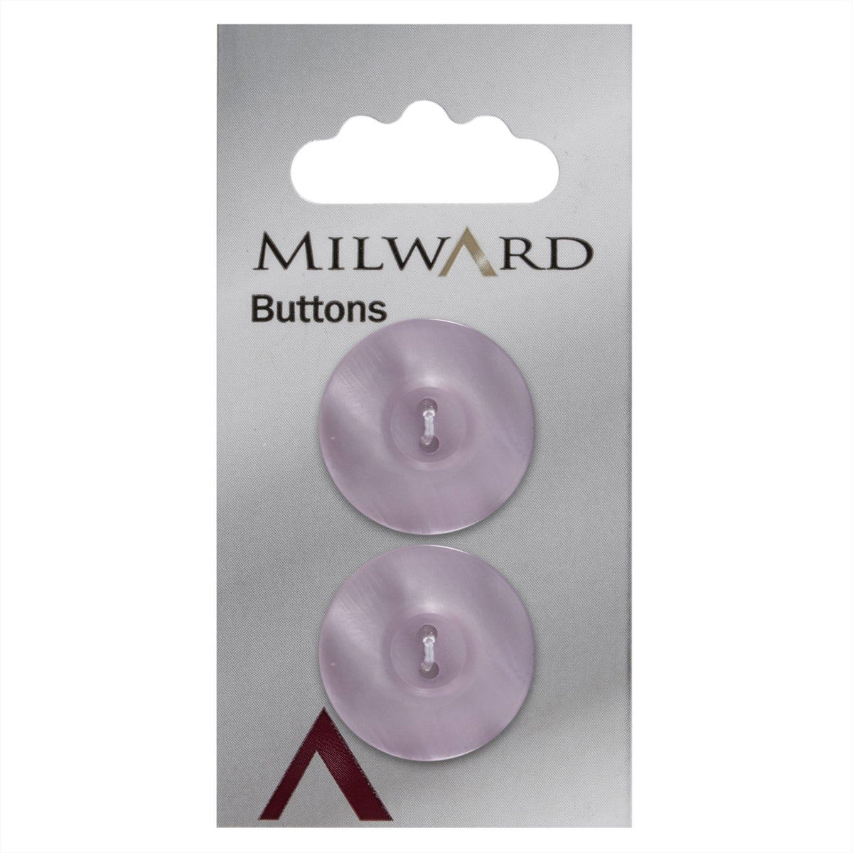 Milward Lichtroze Glanzende Knoop 22mm (2 stuks)