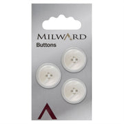 Milward Parelmoer/Glans Knoop Naturel 20mm (3 stuks)