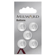 Milward Parelmoer Holle Knoop Wit 16mm (5 stuks)