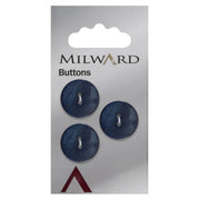 Milward Parelmoer Knoop Blauw 17mm (3 stuks)