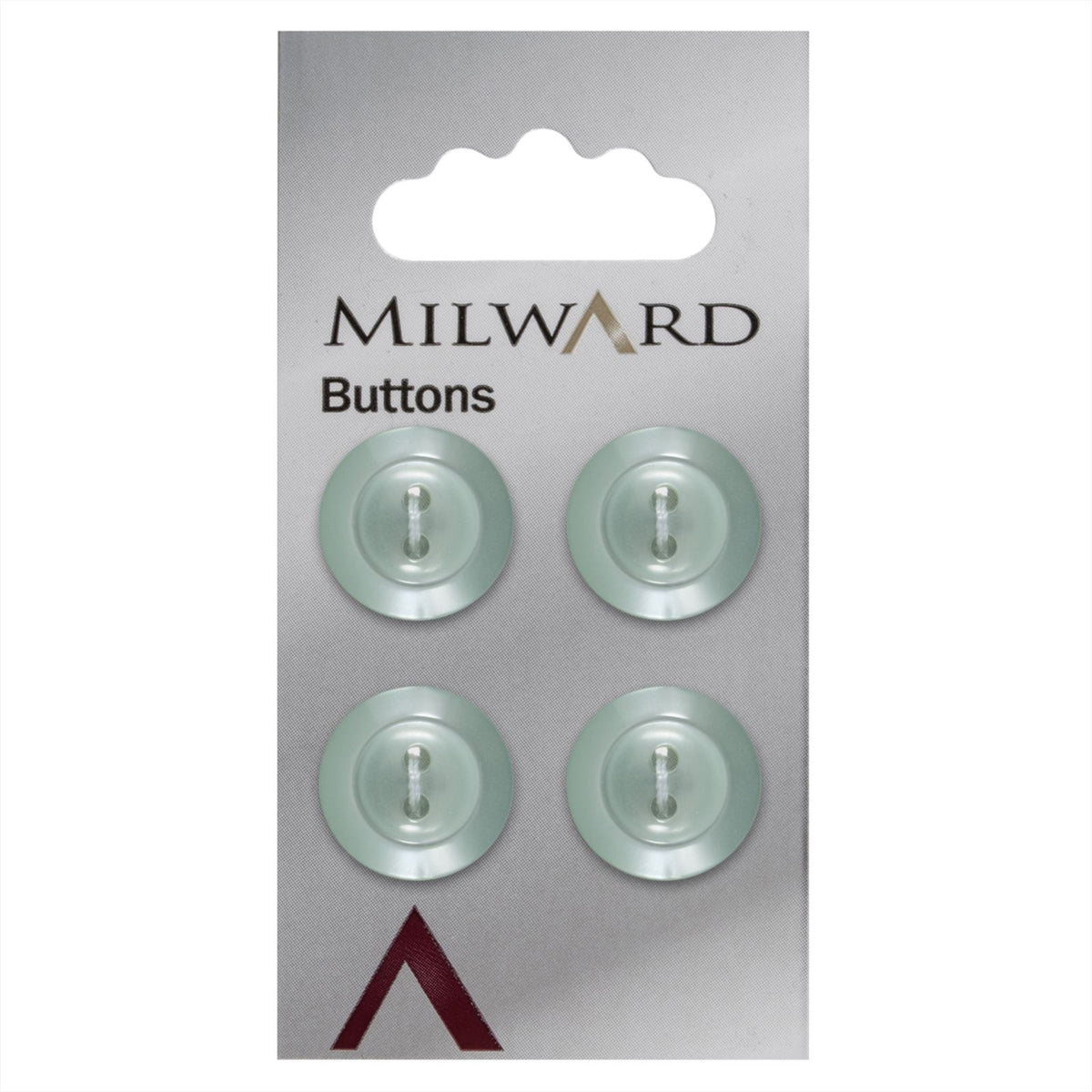 Milward Parelmoer Knoop Groen 16mm (4 stuks)