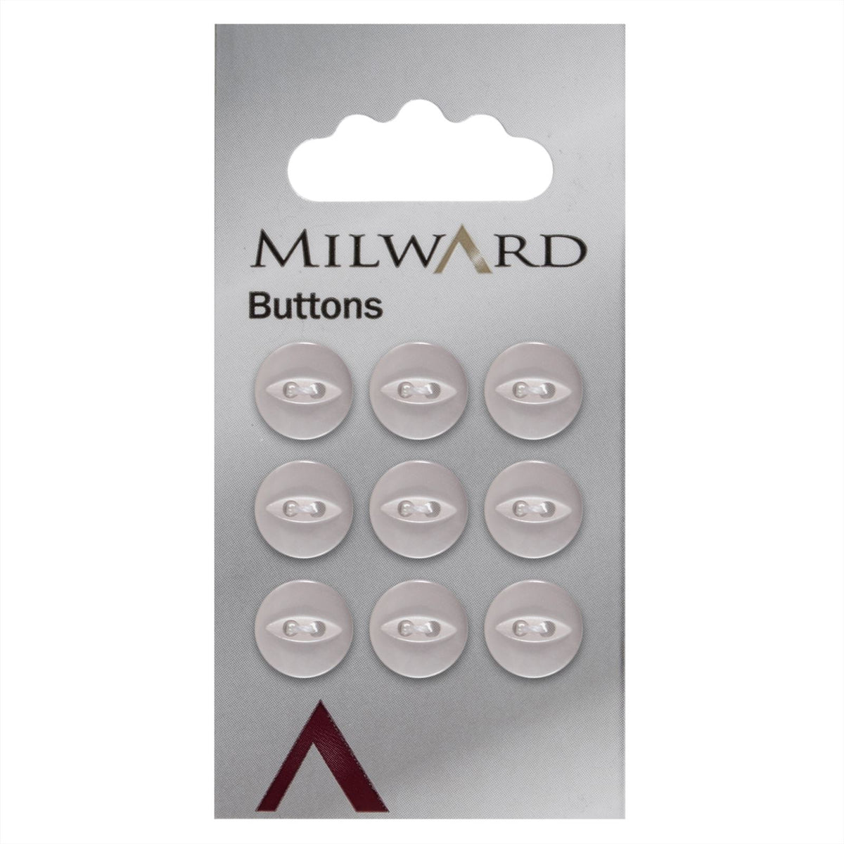 Milward Parelmoer Knoop Lichtroze 11mm (9 stuks)