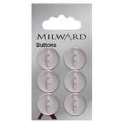 Milward Parelmoer Knoop Lichtroze 16mm (6 stuks)