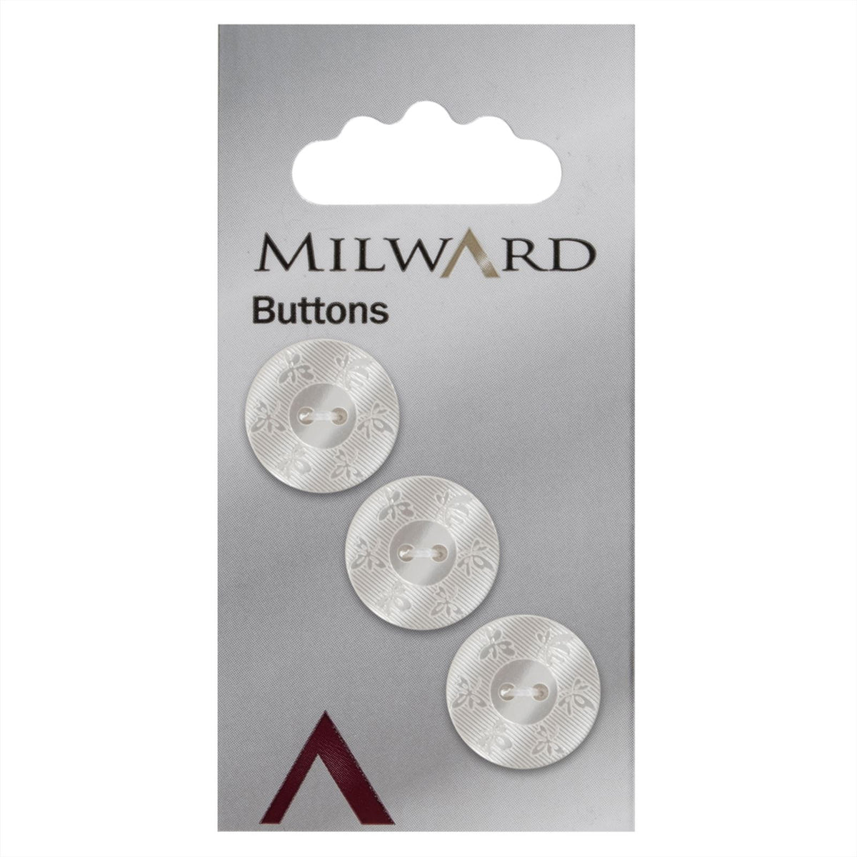 Milward Parelmoer Knoop met Werkje 17mm (3 stuks)