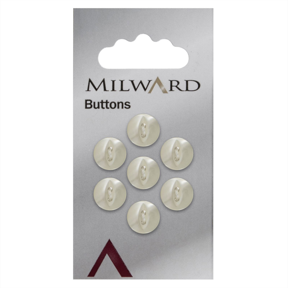 Milward Parelmoer Knoop Naturel 11mm (7 stuks)