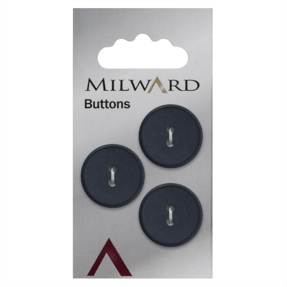 Milward Ronde Knoop Mat Donkerblauw 20mm (3 stuks)