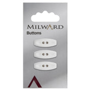 Milward Schakel Knoop Wit 25mm (3 stuks)