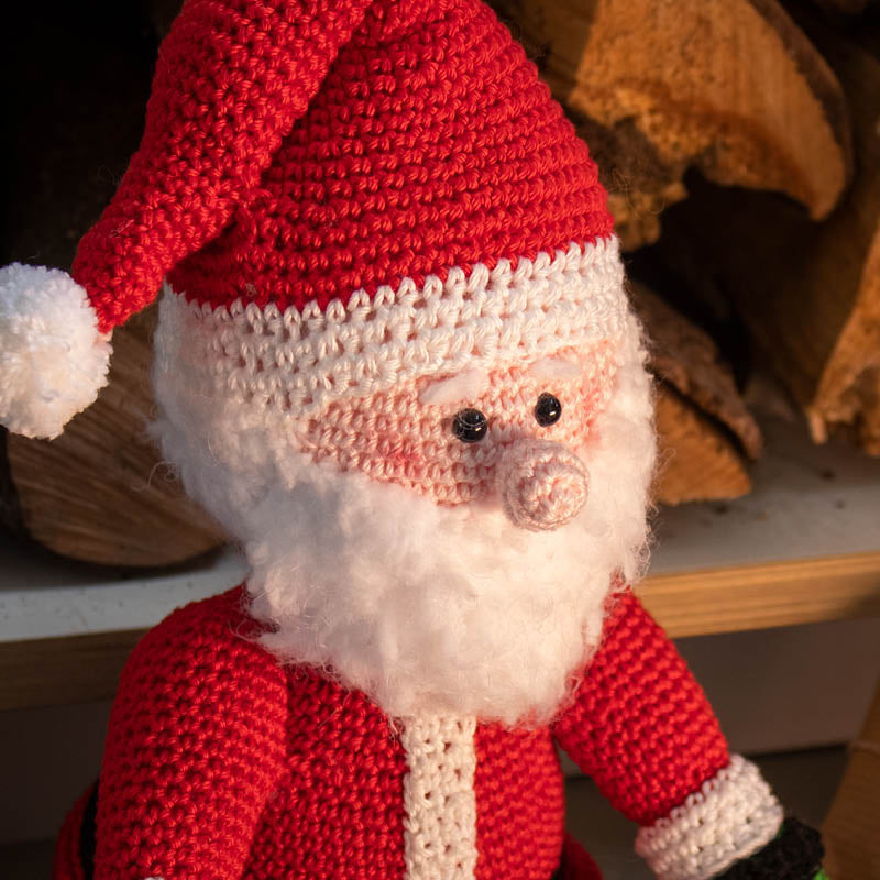 Kerstman nieuwe — gemaakt met Mini Kerstman Haakpakket