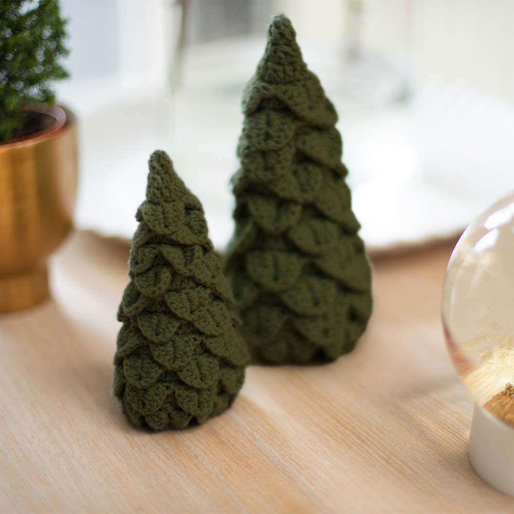 Kerstboom olive green — gemaakt met Mixed Up Kerstboompjes Haakpakket (2)