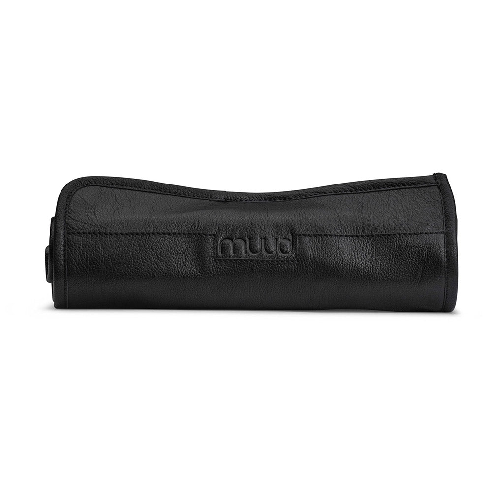 MUUD Bea Black - Handgemaakt leren etui voor breinaalden O25xO49OxØC10cm