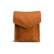 MUUD Betina Whisky - Handgemaakt leren etuit voor verwisselbare breinaalden 17x13xO23cm