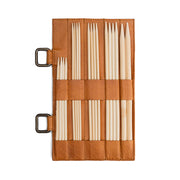 MUUD Carita C Whisky - Handgemaakt leren inleg 14 x 21 cm voor rondbreinaalden