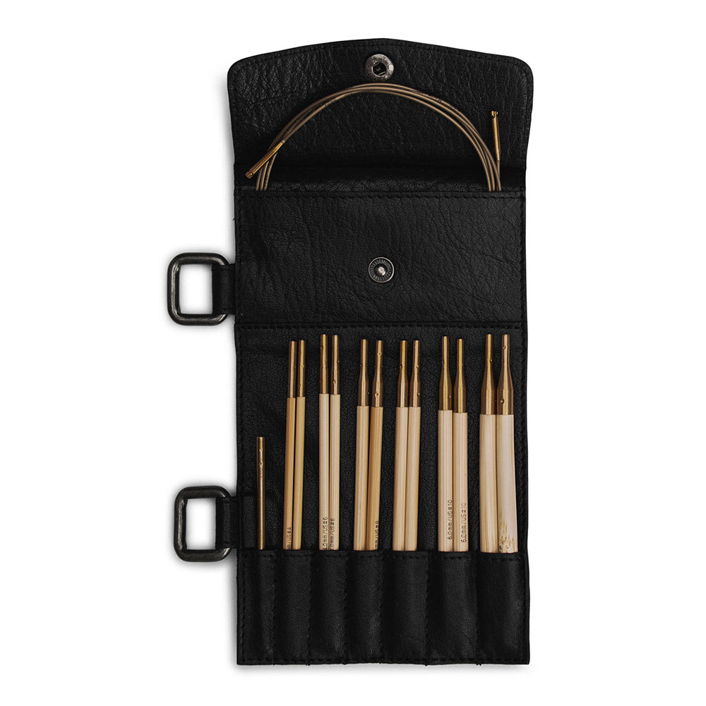 MUUD Carita D - Black Handgemaakt leren etui