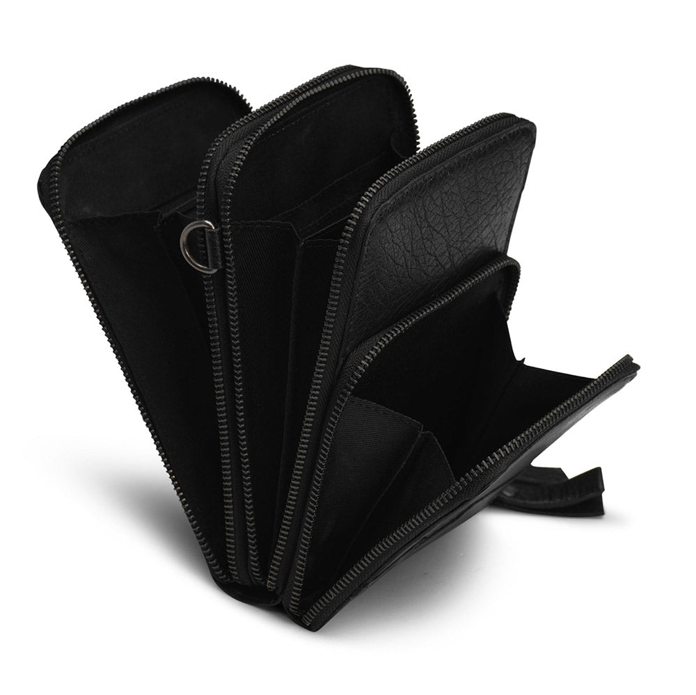 Qb black — gemaakt met MUUD Dafne - Black Handgemaakt leren schoudertas (5)