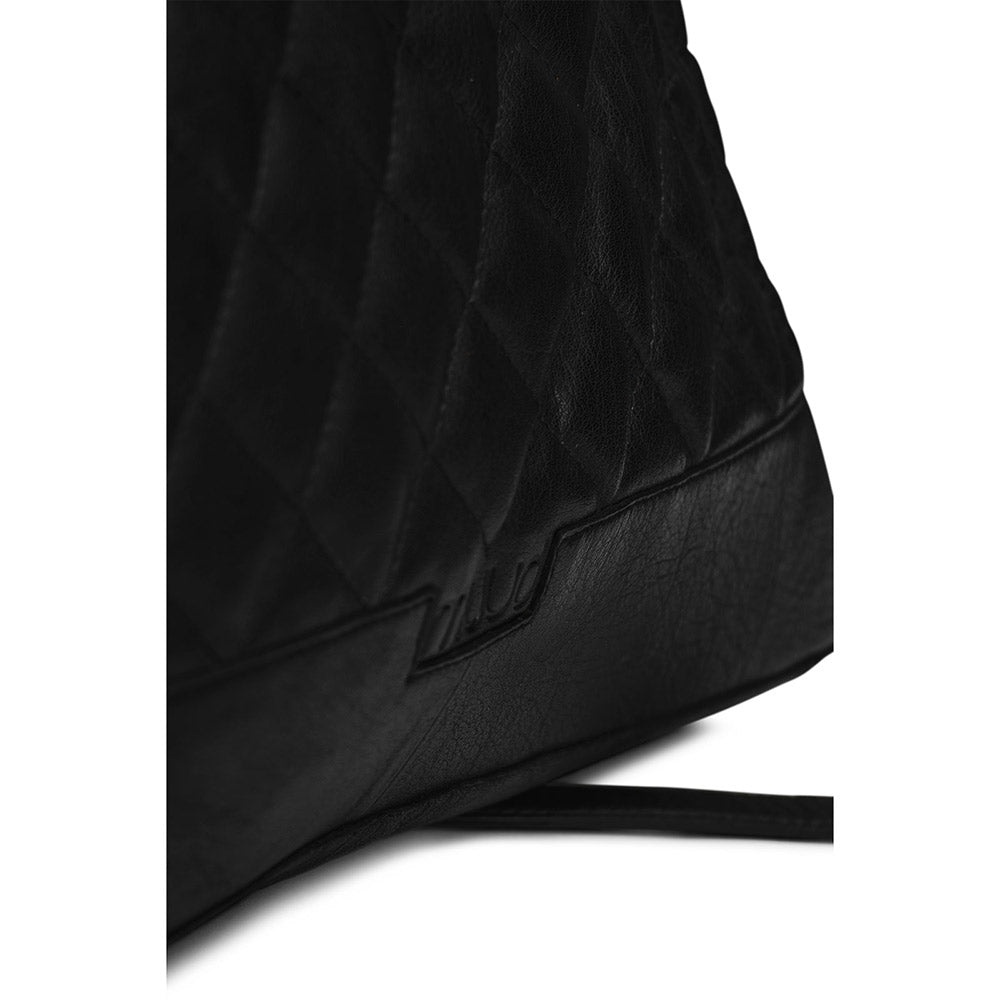 Qb black — gemaakt met MUUD Darcia - Black Handgemaakt leren boodschappentas (3)