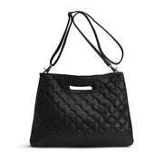 MUUD Darcia - Black Handgemaakt leren boodschappentas 44 x 36 cm