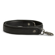 MUUD Hudson XL Black - Handgemaakt leren tashengsel 2x70 cm