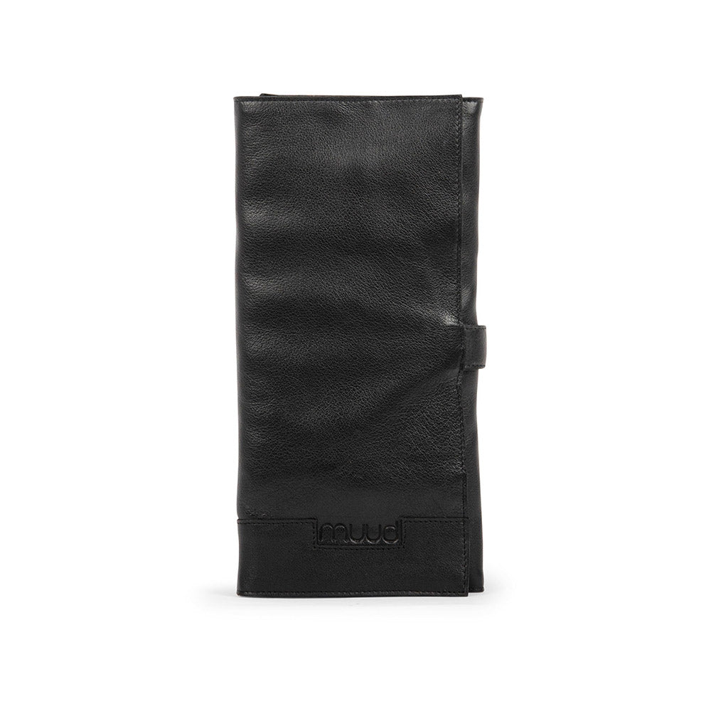 MUUD Lucy Black - Handgemaakt leren etui voor breinaalden 30xO43xC15cm
