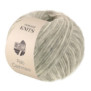 Lana Grossa Pelo Cashmere 004 Gebroken wit/Lichtgrijs - productfoto