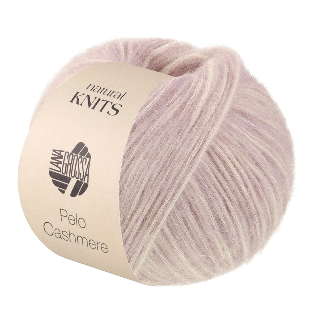Lana Grossa Pelo Cashmere 007 Lila/Gebroken wit - productfoto
