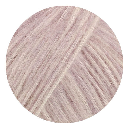 Lana Grossa Pelo Cashmere 007 Lila/Gebroken wit - productfoto - afbeelding 2