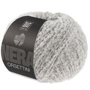 Lana Grossa Orsettini 008 Lichtgrijs bol bouclégaren in kleur Lichtgrijs