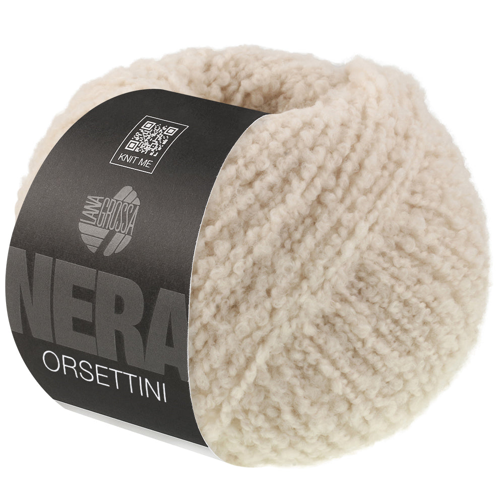 Lana Grossa Orsettini 016 Schelp bol bouclégaren in kleur Schelp