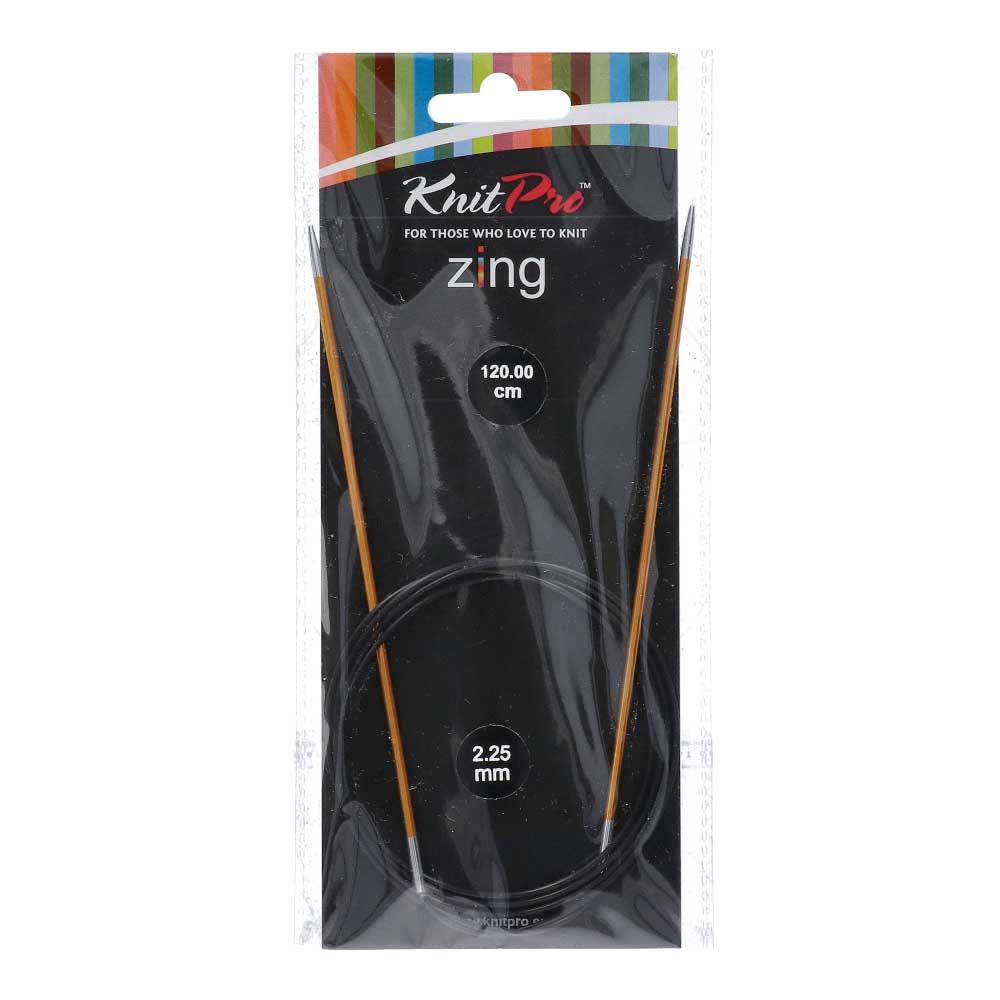 KnitPro Zing Rondbreinaalden 120cm 2,25 mm