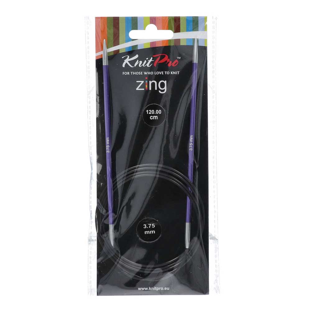 KnitPro Zing Rondbreinaalden 120cm 3,75 mm