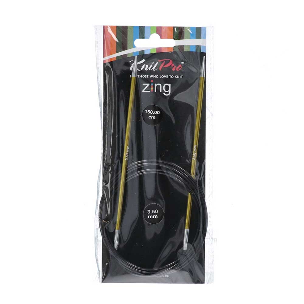 KnitPro Zing Rondbreinaalden 150cm 3,50mm