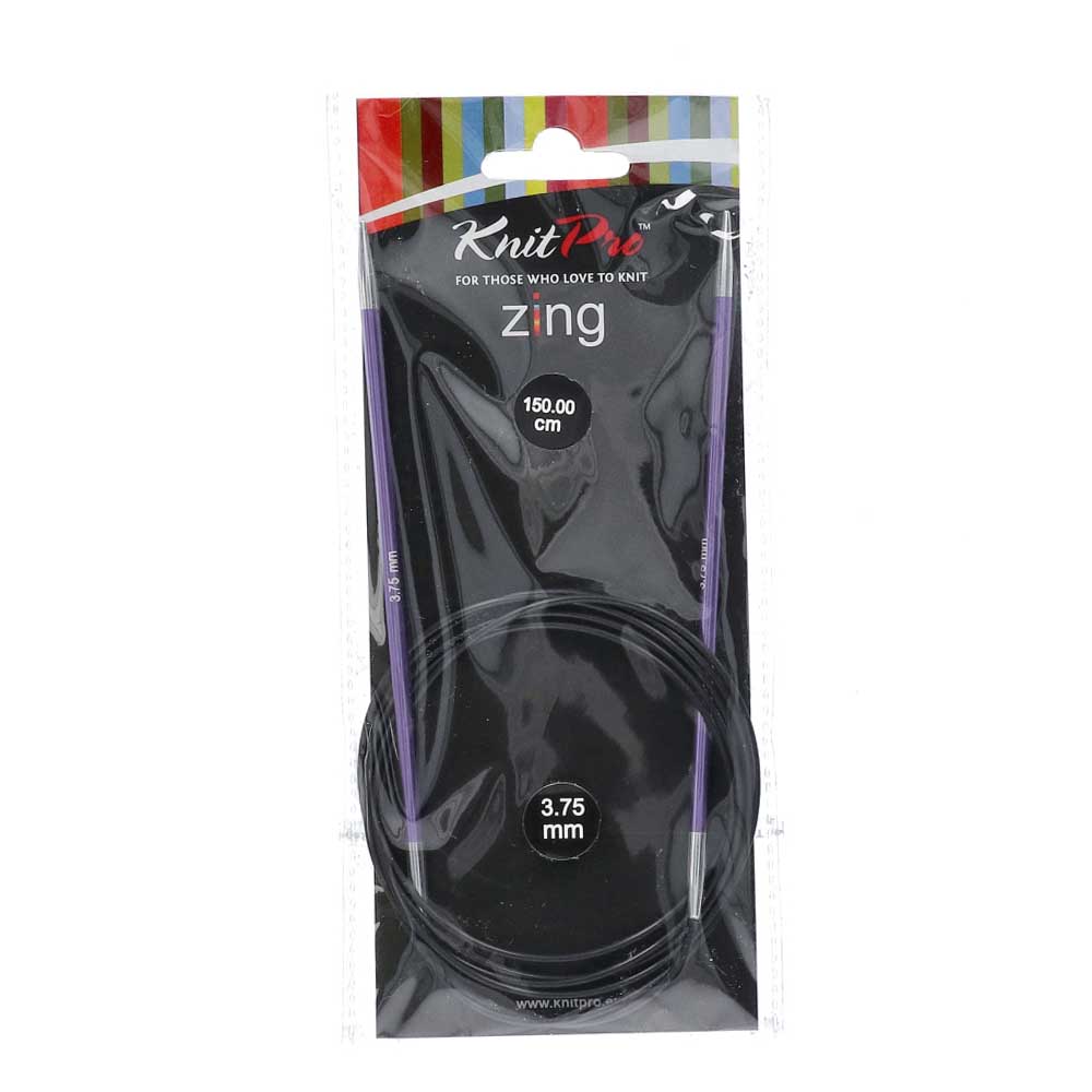KnitPro Zing Rondbreinaalden 150cm 3,75mm