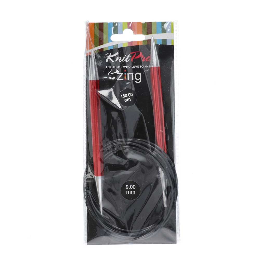 KnitPro Zing Rondbreinaalden 150cm 9,00mm