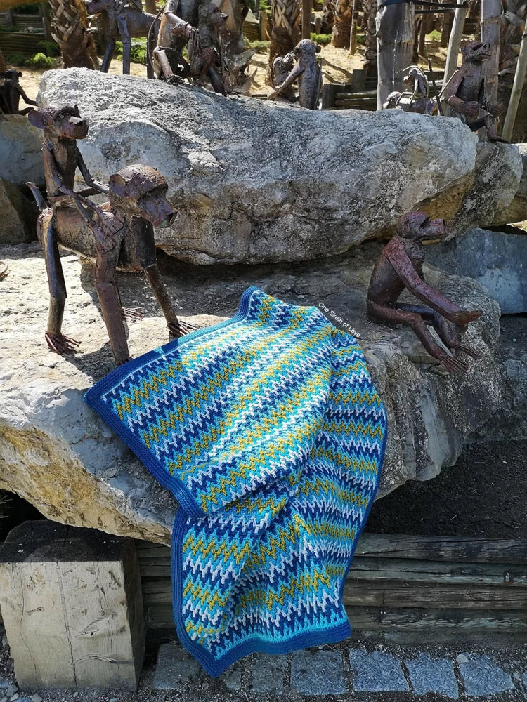 Hush deken ana morais soares — gemaakt met One Skein of Love Hush deken Haakpakket