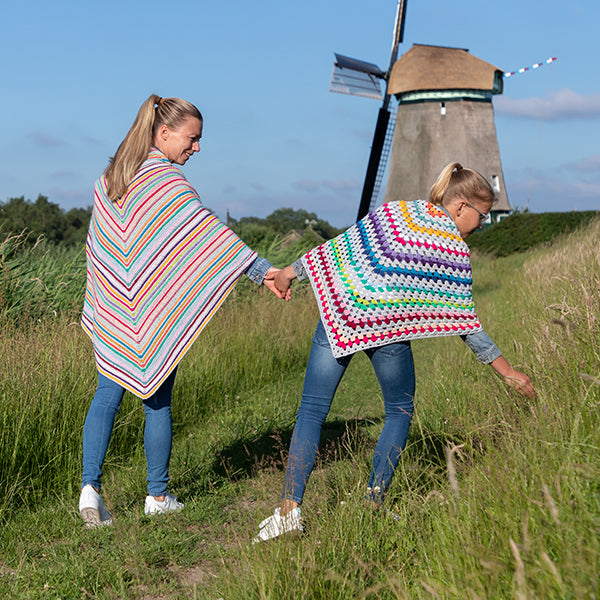 Pretty colours only love — gemaakt met Only Love Omslagdoek Haakpakket (2)
