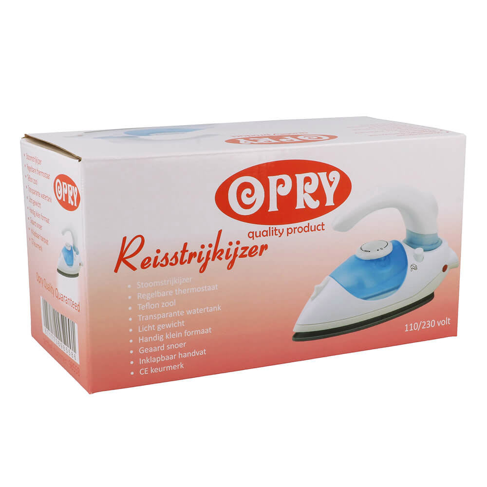 Opry Reisstrijkijzer 17,5 cm | Compact strijkijzer voor op reis (3)