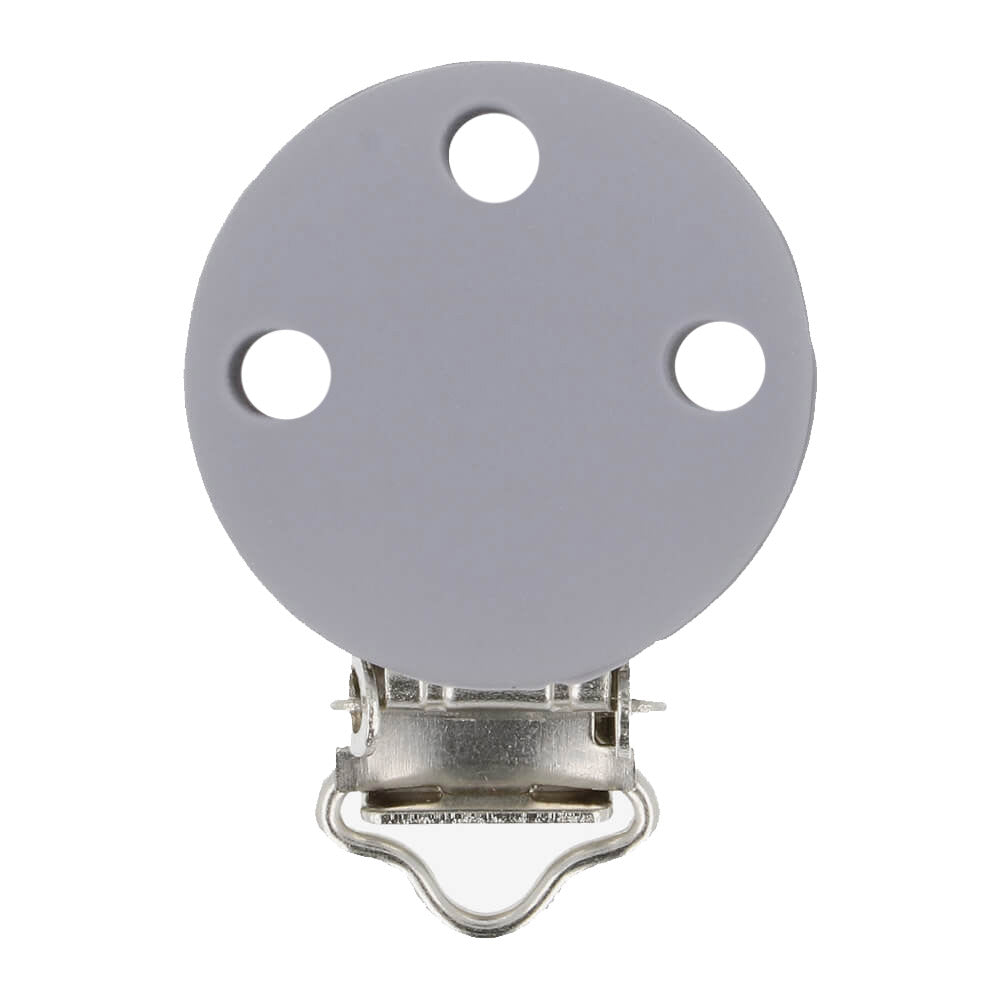 Opry Siliconen speenklem Grijs 29,5x42,7mm